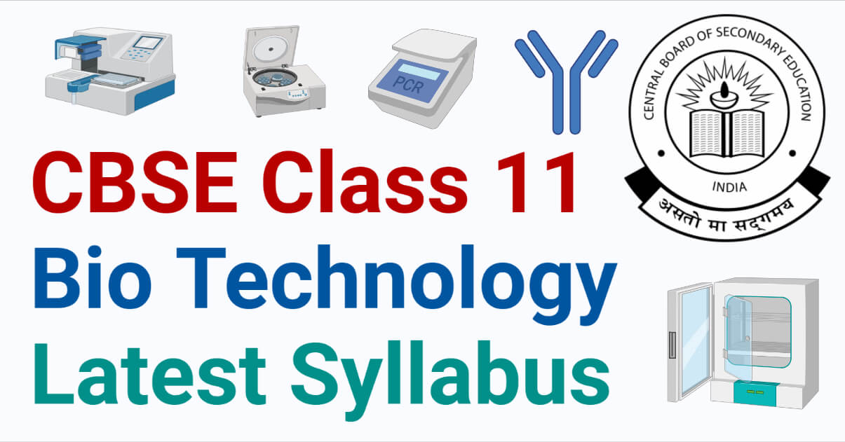 CBSE Class 11 Bio-Technology Syllabus