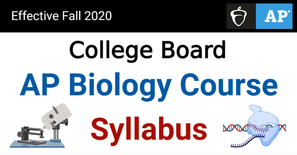 AP Biology Syllabus and Course Description (2020)