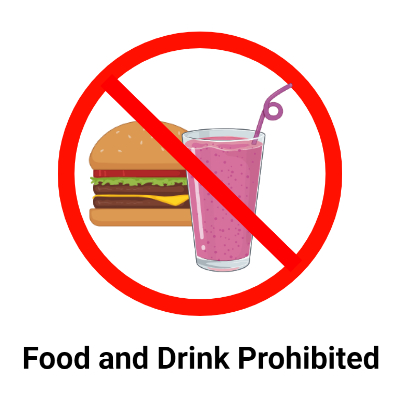 Food and Drink Prohibited