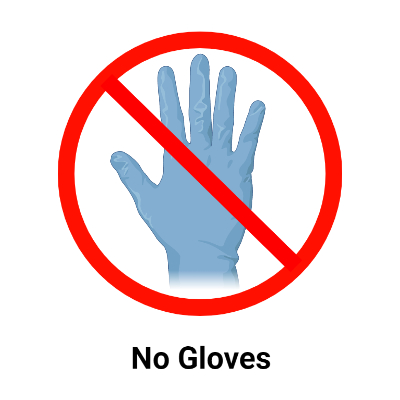 No Gloves
